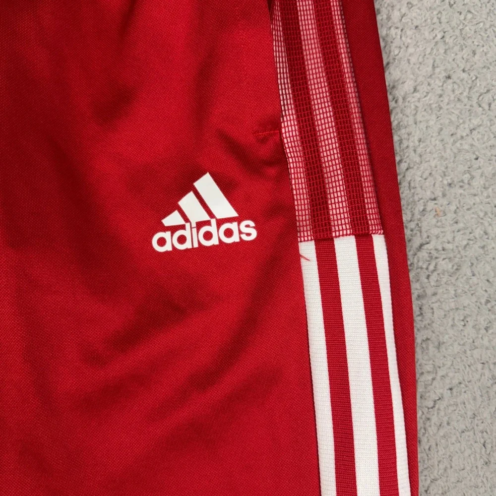 Adidas Tiro Track Pants Mens Medium Red White Aeroready Primegreen Soccer